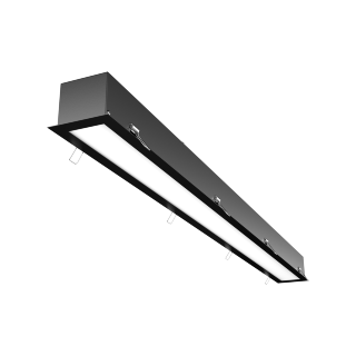 Встраиваемый светильник Geniled Trade Linear Standart 980x65x60 40Вт 3000K Опал Deep Черный