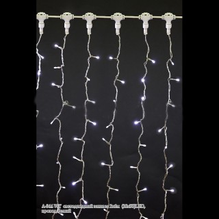 Занавес светод. 2*6м (20*50) A-344 LED WT провод белый