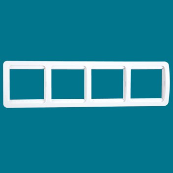 IN 804 AA  (set 2 ps)  рамка четверная,белая