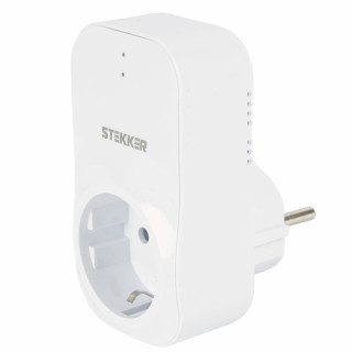Реле напряжения для розетки STEKKER VP-100W-3M, 230В, 16A,белый 50687