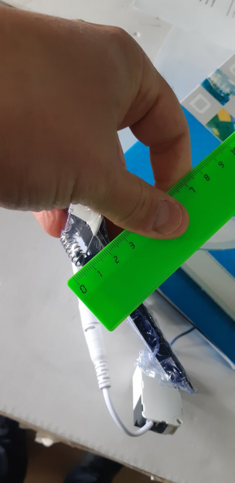 Встраиваемый светильник AURA 956 12W 6500К чёрный