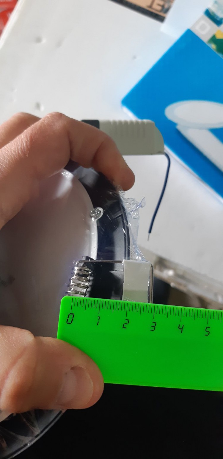 Встраиваемый светильник AURA 956 12W 6500К чёрный